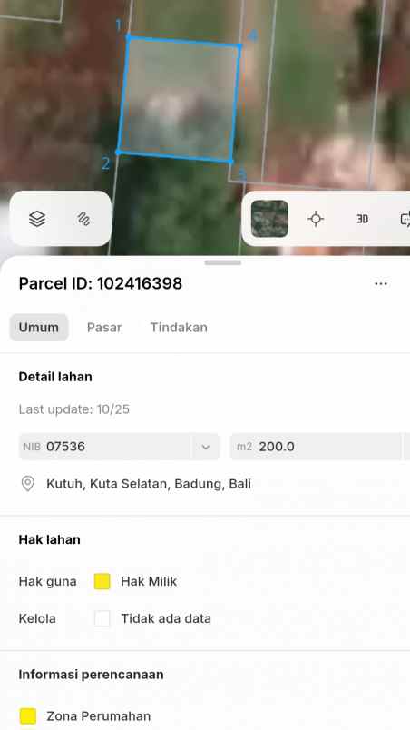 dijual tanah melangkaja