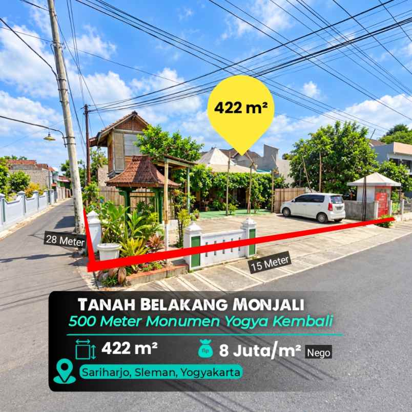 dijual tanah monjali
