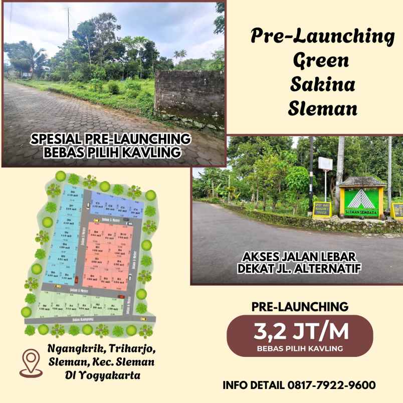 dijual tanah ngangkrik triharjo sleman