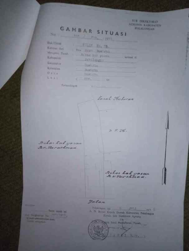 dijual tanah pekalongan selatan pekalongan