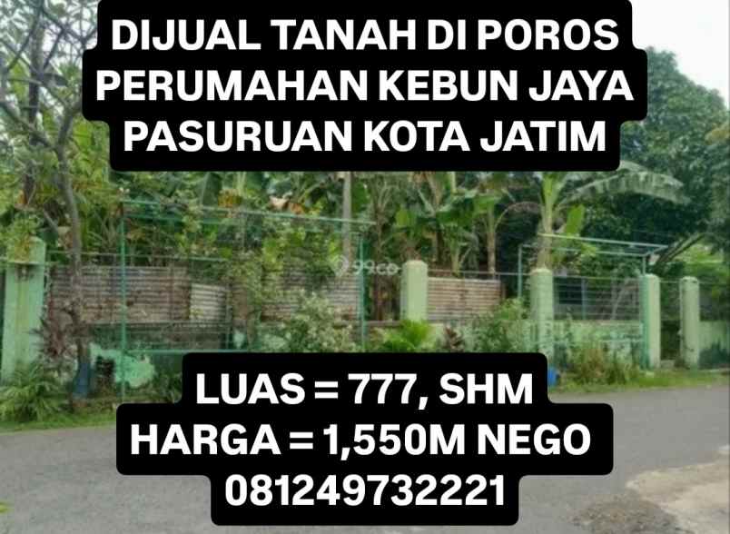 dijual tanah perumahan kebun jaya