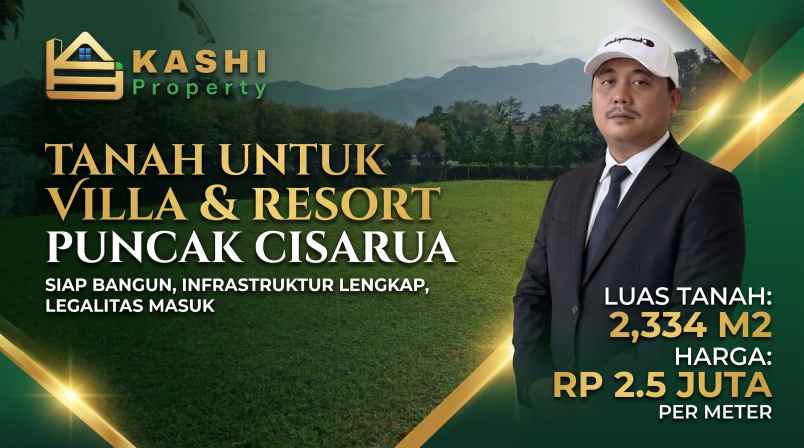 dijual tanah puncak cisarua bogor