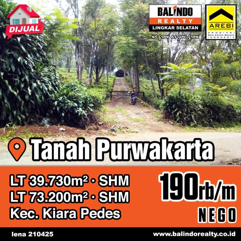 dijual tanah pusakamulya purwakarta