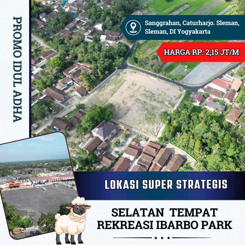 dijual tanah sanggrahan caturharjo sleman