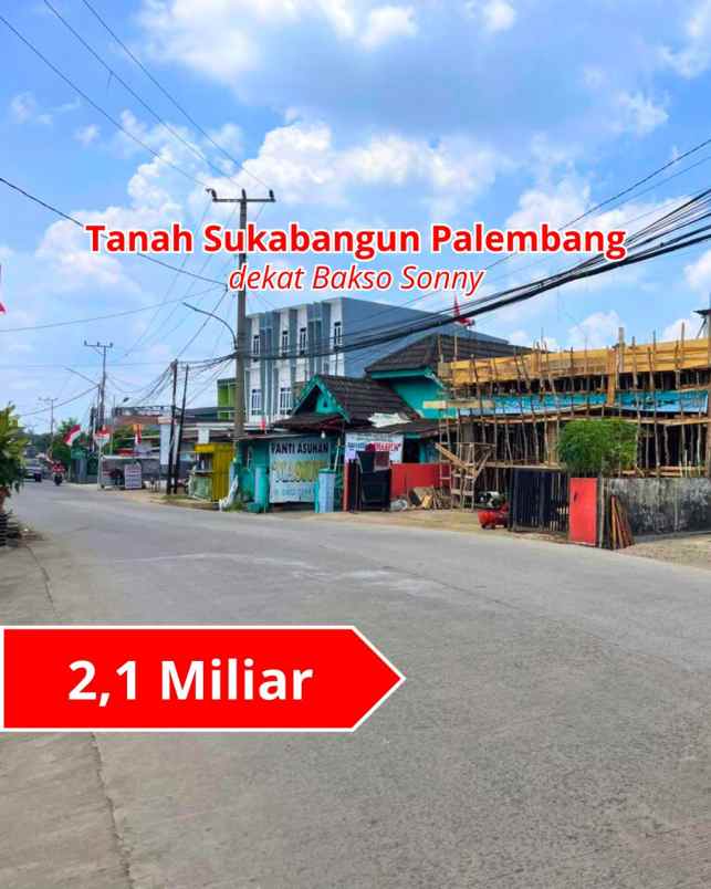 dijual tanah sukabangun 2 dekat bakso sonny