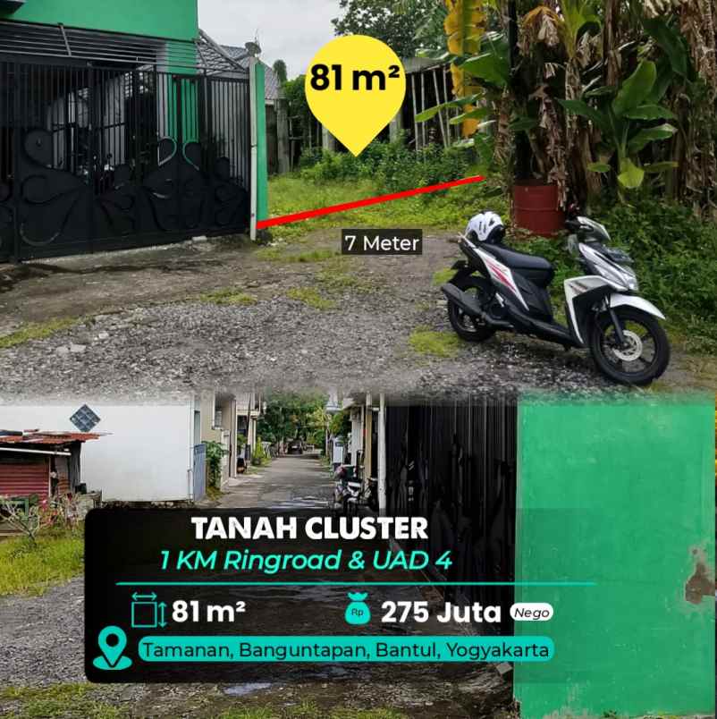 dijual tanah tamanan
