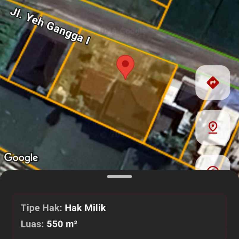 dijual tanah yeh gangga