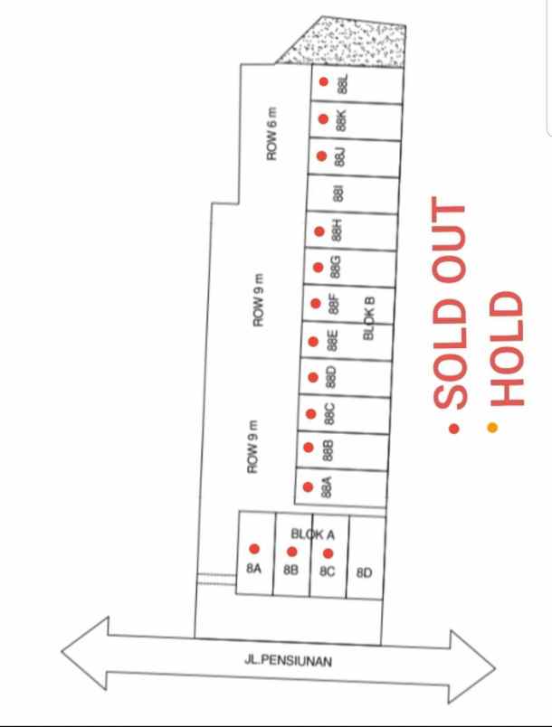 dijual villa mutiara gatsu jl pensiunan