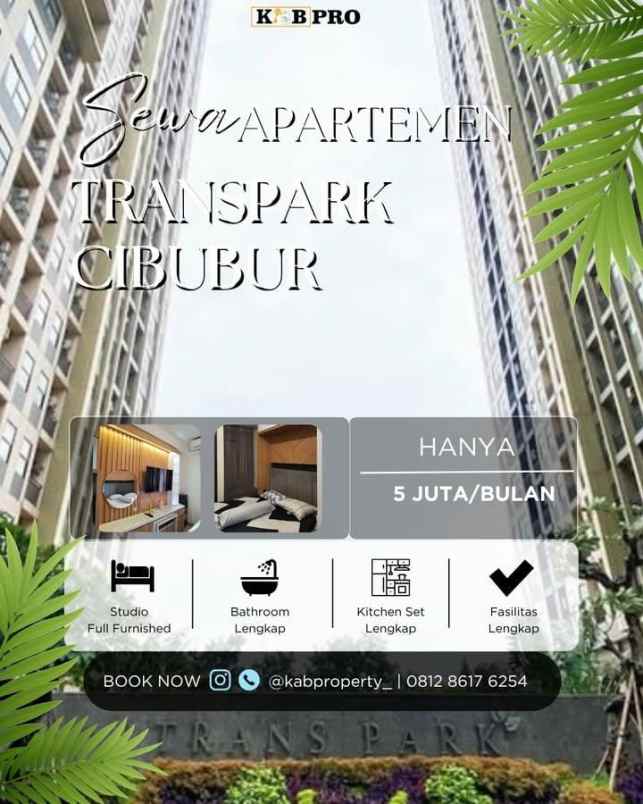 disewakan apartemen alan alternatif cibubur no