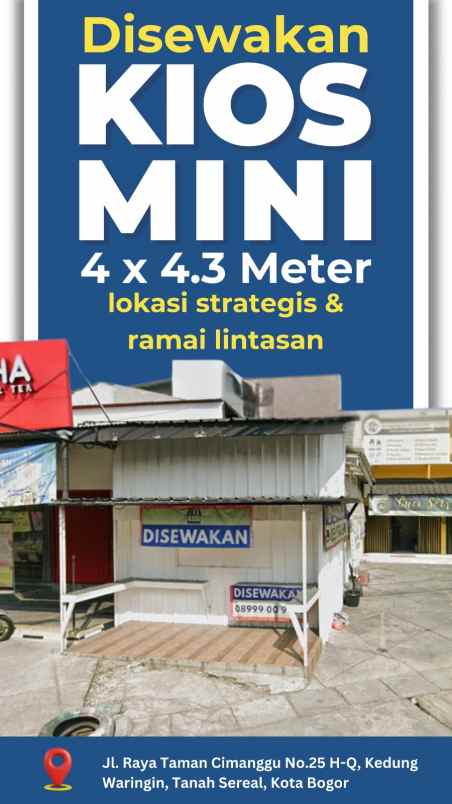 disewakan kios pertokoan cimanggu