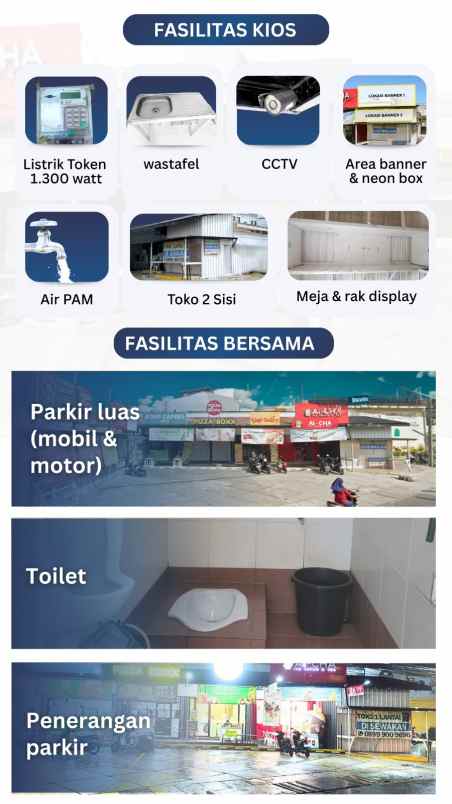disewakan kios pertokoan cimanggu