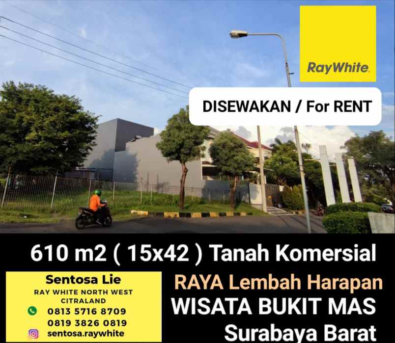 disewakan tanah jalan raya lembah harapan