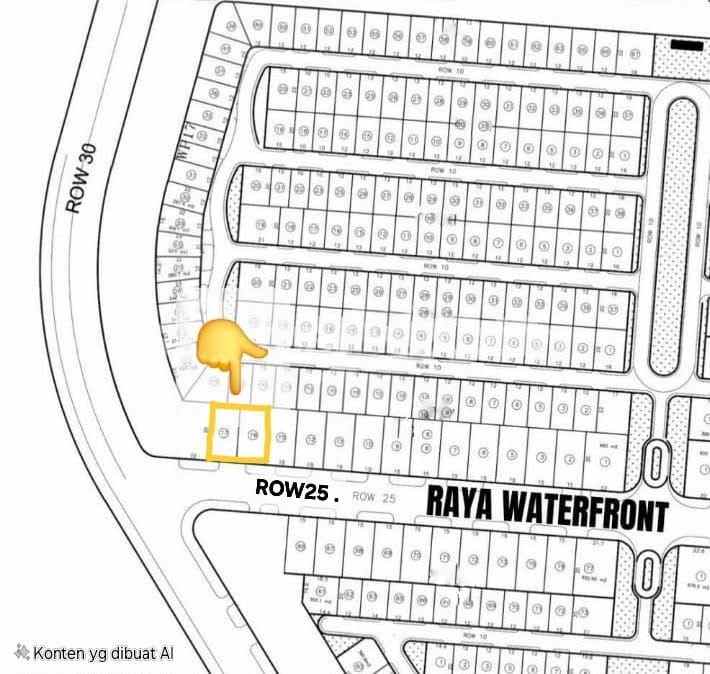 for sale raya waterfront citraland cbd surabaya