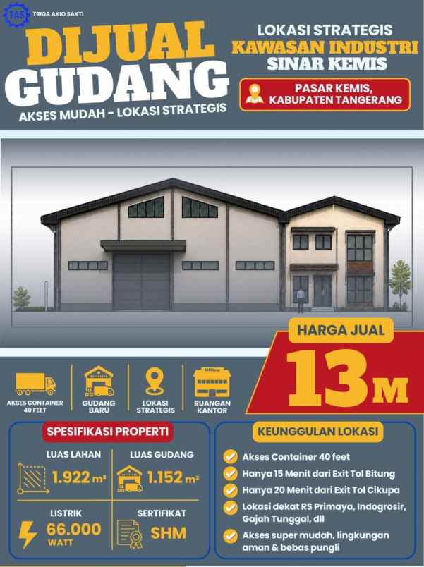 gudang produksi di tangerang
