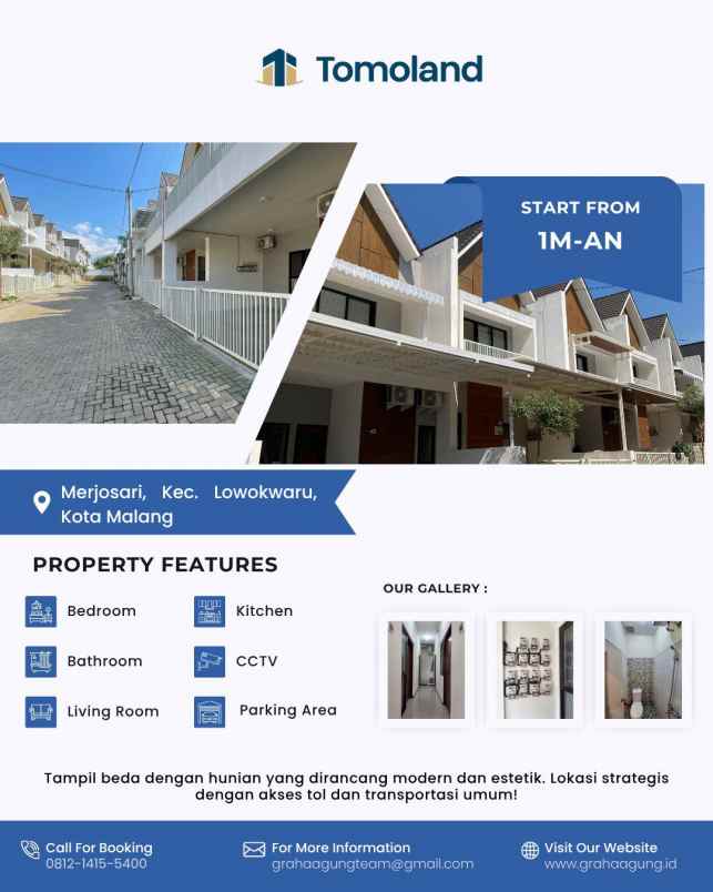 hub hunian kost eksklusif malang kota siap kelola
