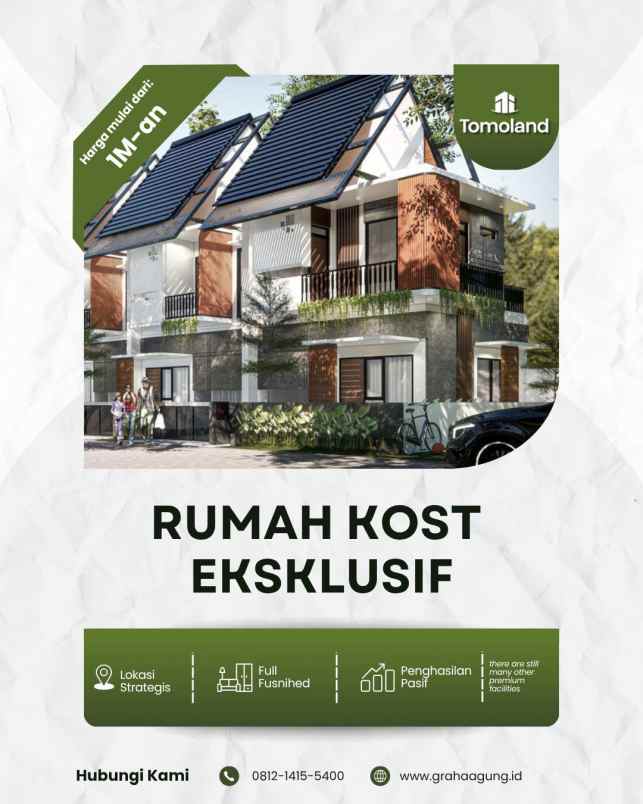 hub investasi kost eksklusif malang kota potensi tin