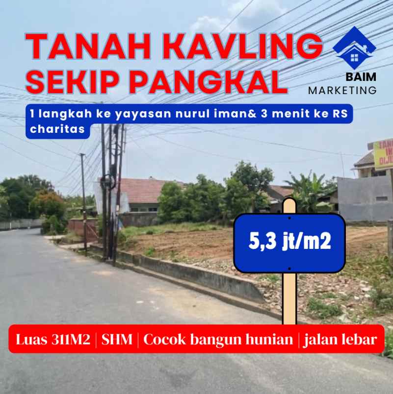 jual cepat tanah di sekip pangkal palembang