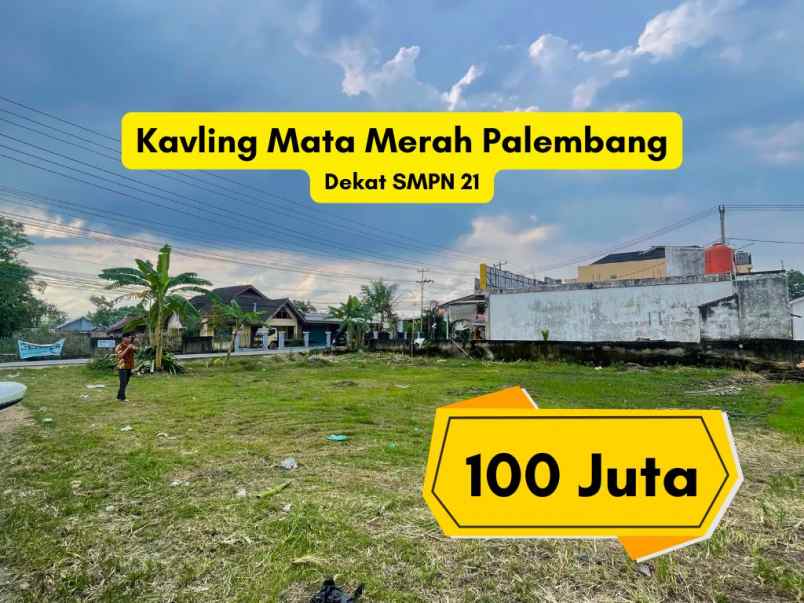 kavling palembang 100 juta shm
