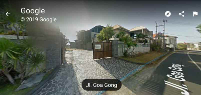 lahan disewakan lokasi villa goagong jimbaran bali