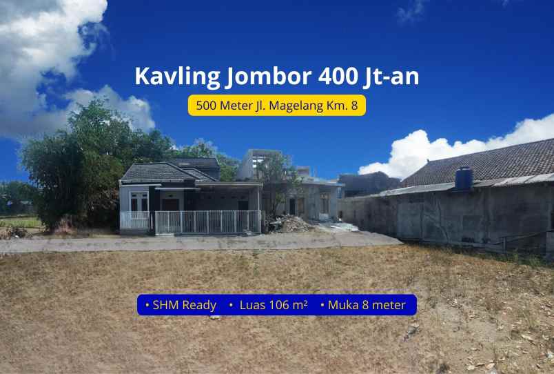 mini kavling jombor 500 meter jl magelang