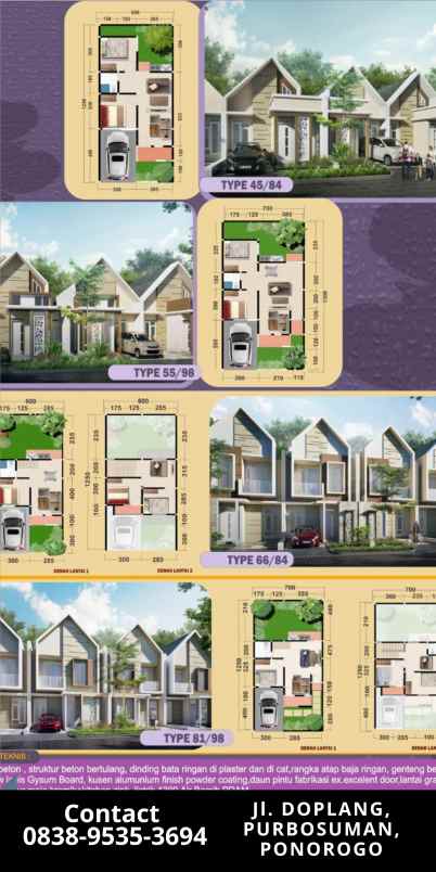 perumahan modern strategis ponorogo perumahan syariah