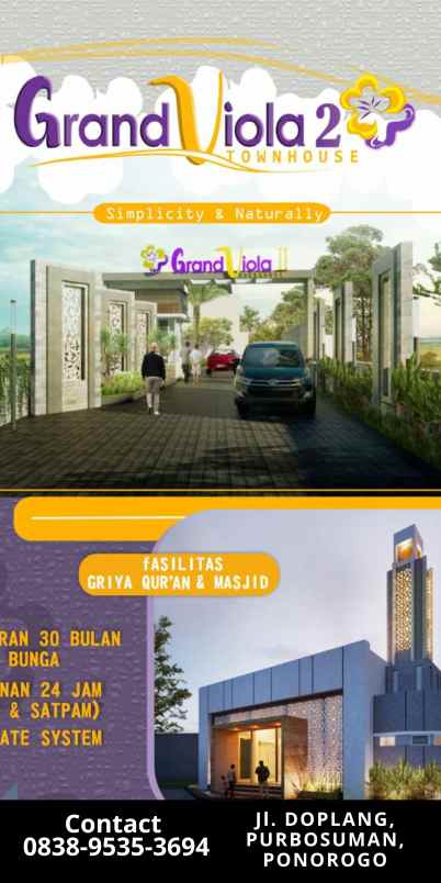 perumahan modern strategis ponorogo perumahan syariah