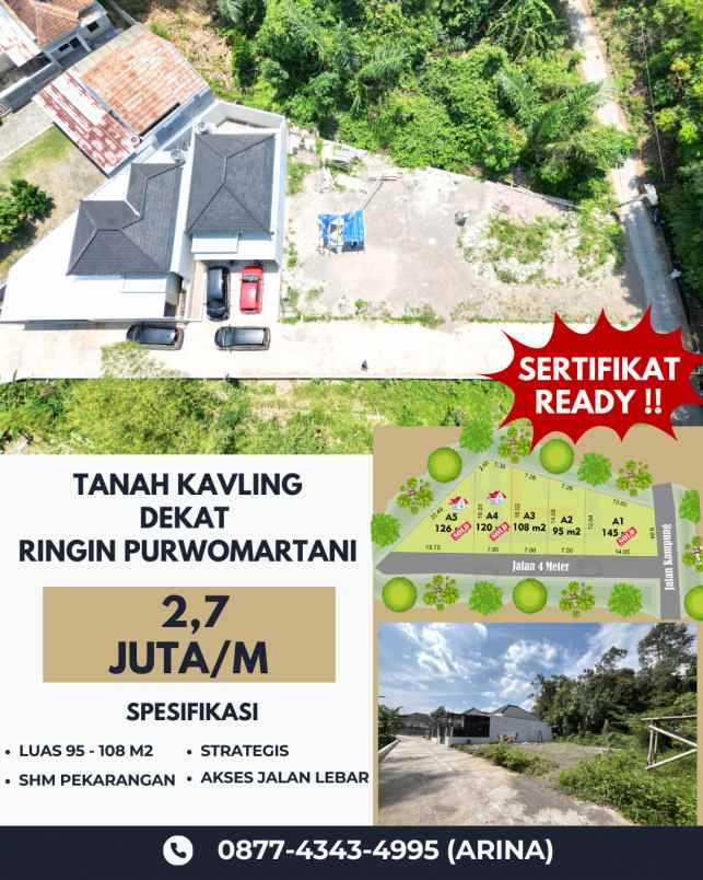 promo tanah kavling dekat ringin purwomartani