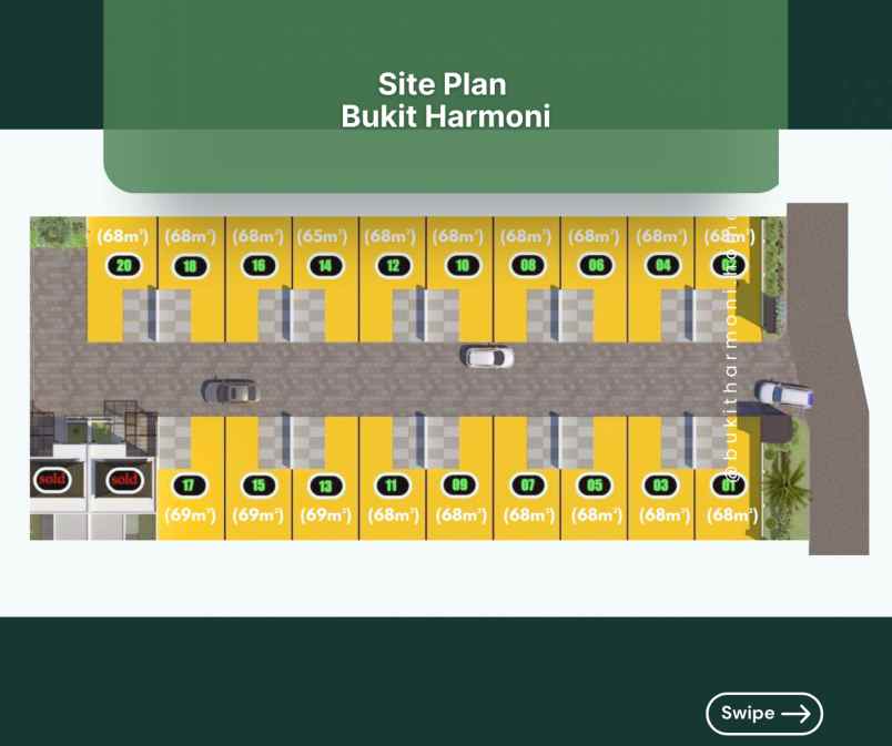 rumah 2 lantai view gunung kota batu di karangploso