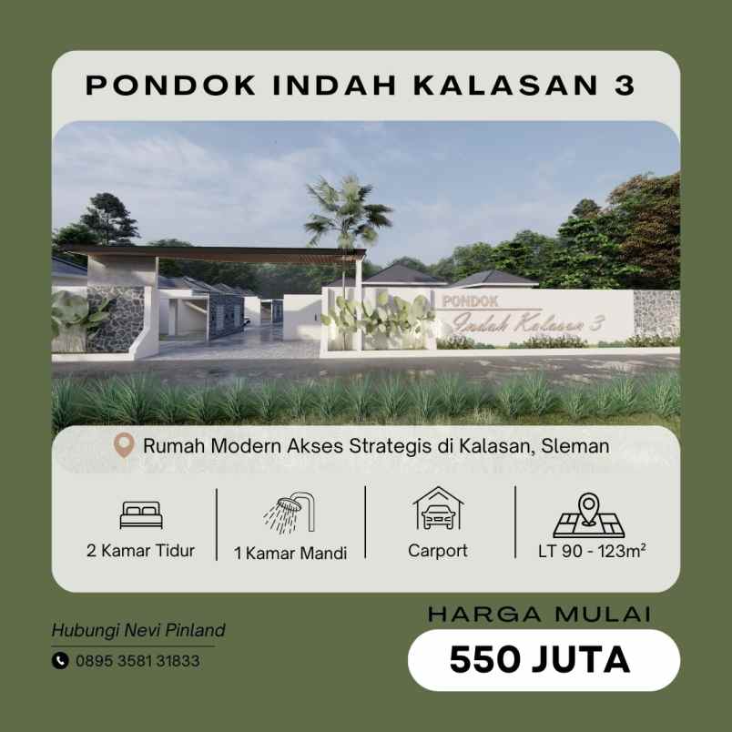 rumah baru minimalis dekat ringin purwomartani kalasan