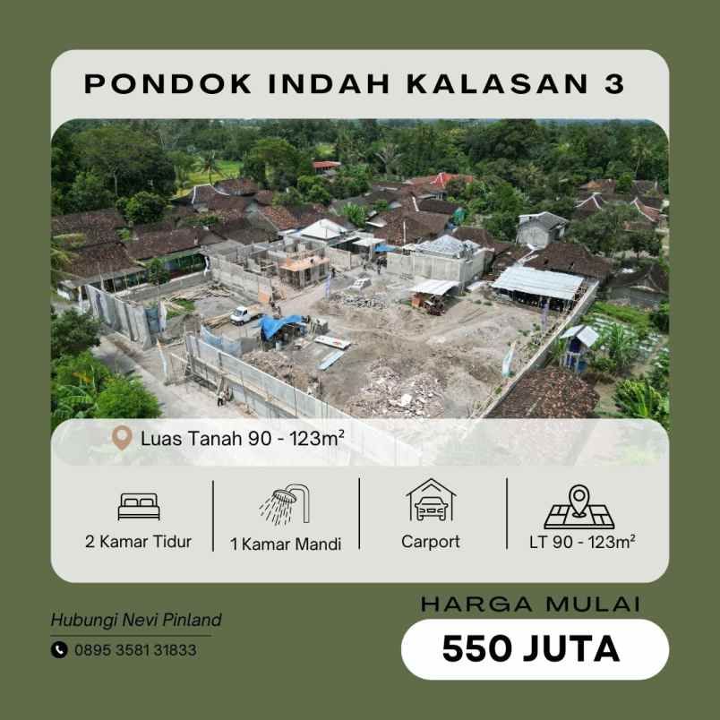 rumah baru minimalis dekat ringin purwomartani kalasan