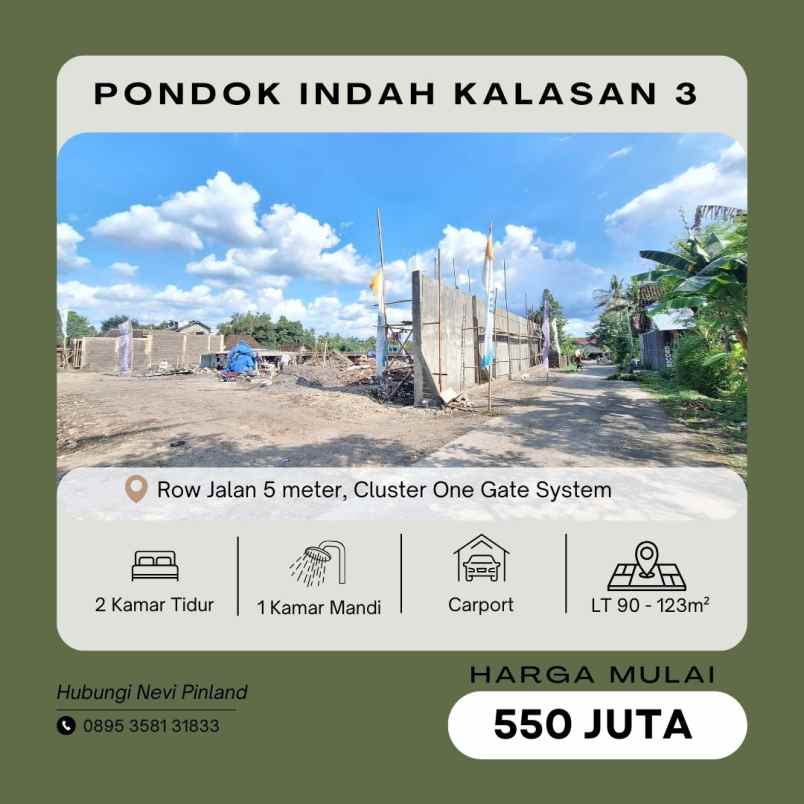 rumah baru minimalis dekat ringin purwomartani kalasan