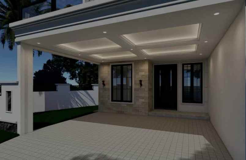 rumah baru modern minimalis posisi hook di sawojajar
