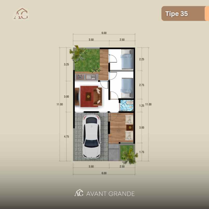 rumah baru spacio tipe 35