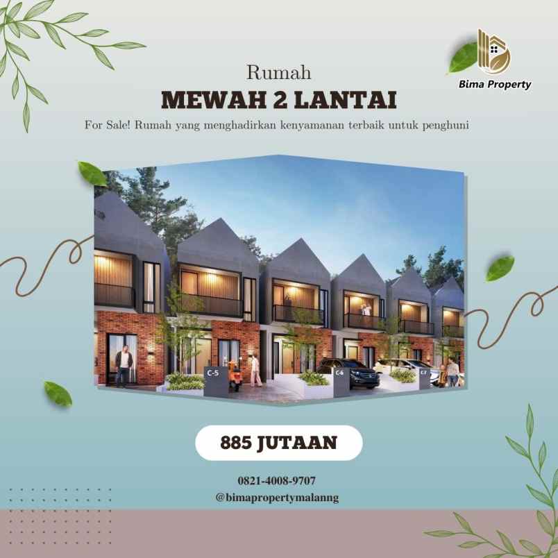 rumah cantik mewah dataran tinggi di batu malang