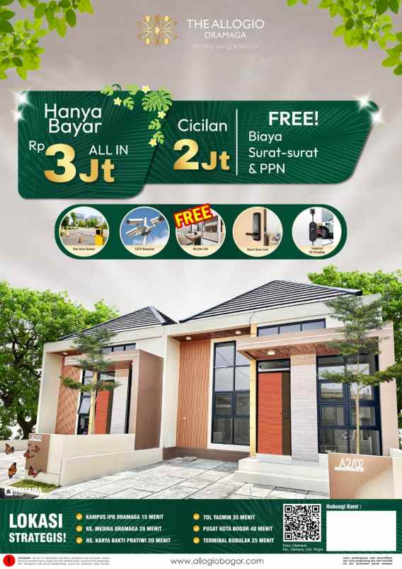 rumah cluster siap huni tanpa dp