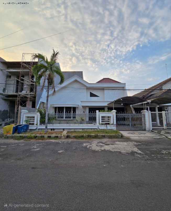 rumah dharmahusada indah utara strategis row 3 mobil
