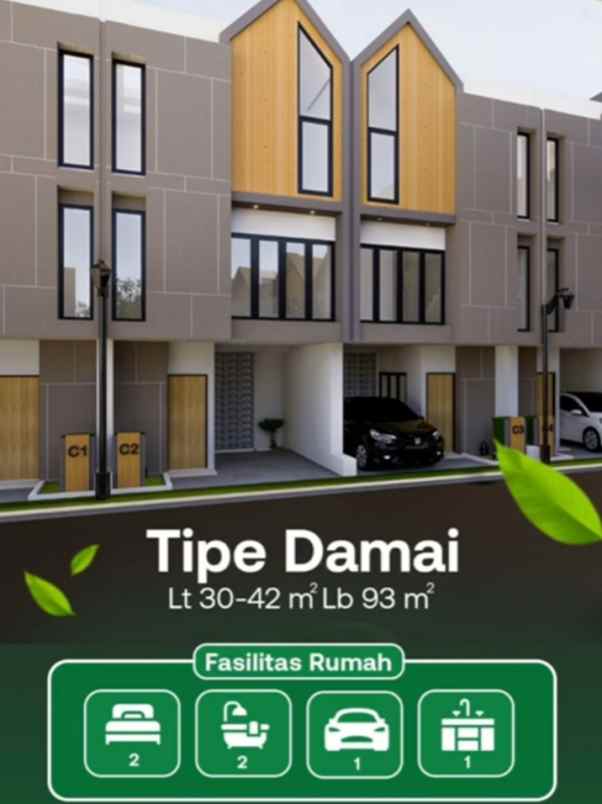 rumah di jagakarsa jaksel dinding bata merah akses tol