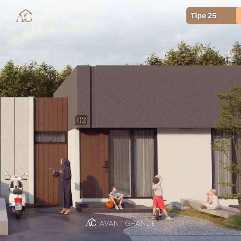 rumah di kotamandala tipe 25