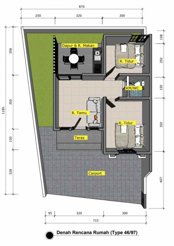 rumah dijual america clasic strategis di banyumanik