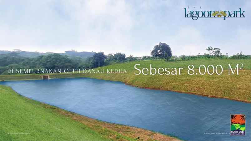rumah mewah tepi danau di bukit golf cibubur