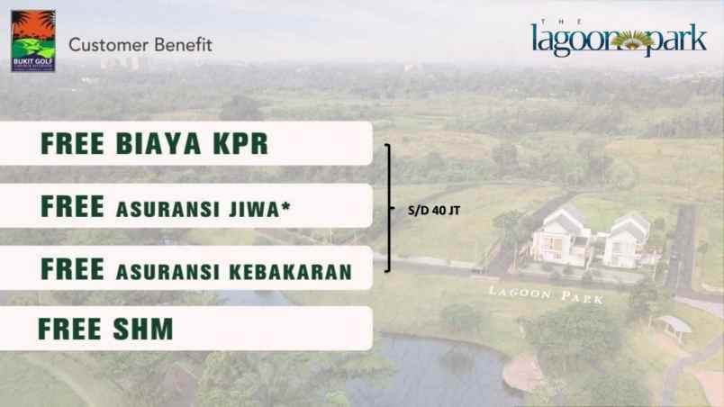 rumah mewah tepi danau di bukit golf cibubur