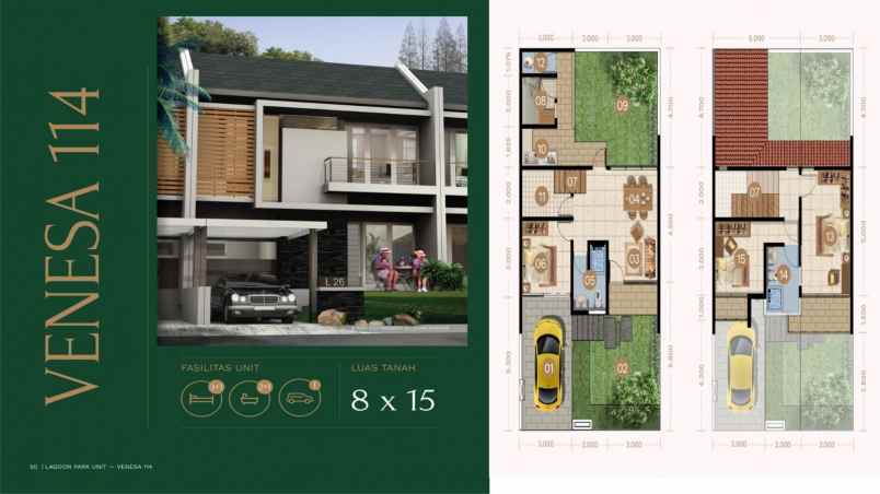 rumah mewah tepi danau di bukit golf cibubur