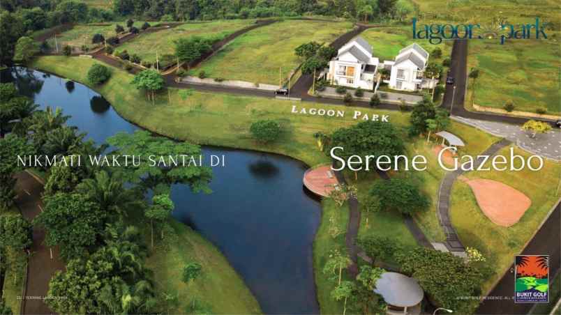 rumah mewah tepi danau di bukit golf cibubur