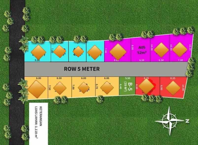 rumah modern minimalis di pengasinan depok