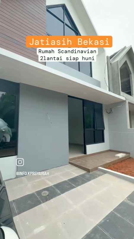rumah scandinavian 2 lantai siap huni jatiasih bekasi
