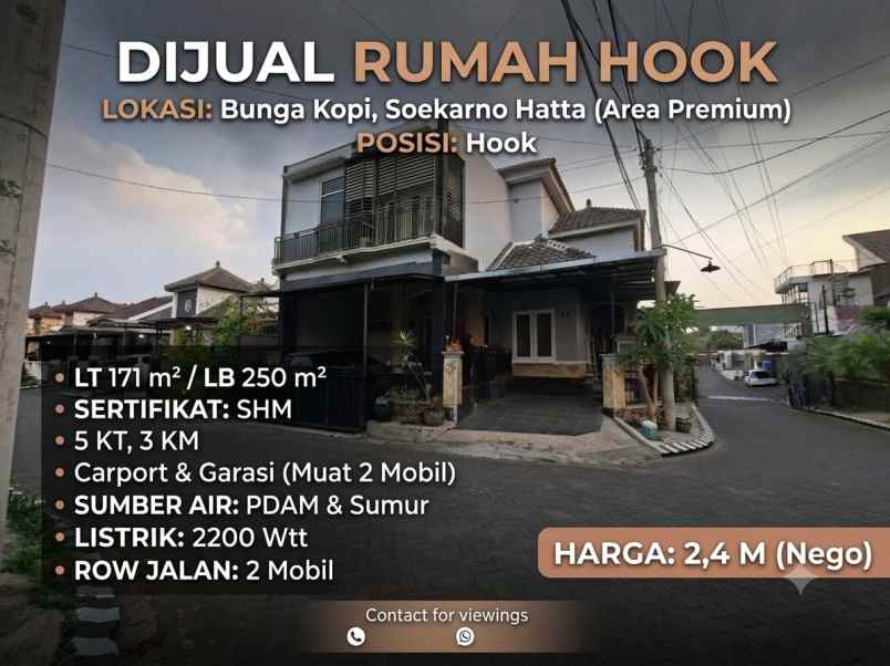 rumah siap huni lokasi di soekarno hatta malang