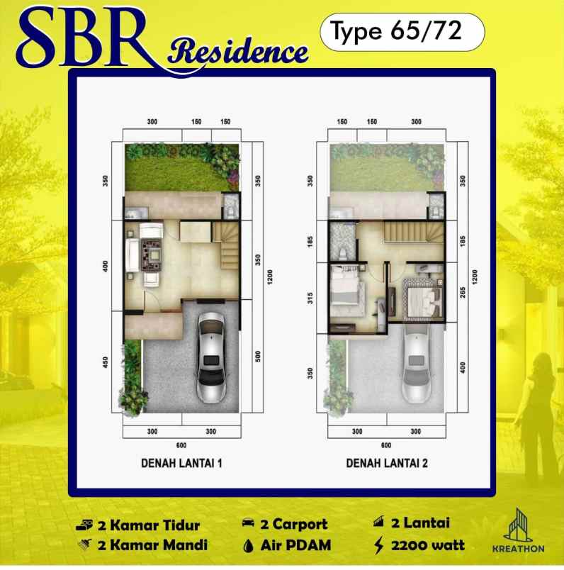 rumah tanpa dp 2 lantai harga 1 lantai di bogor kota