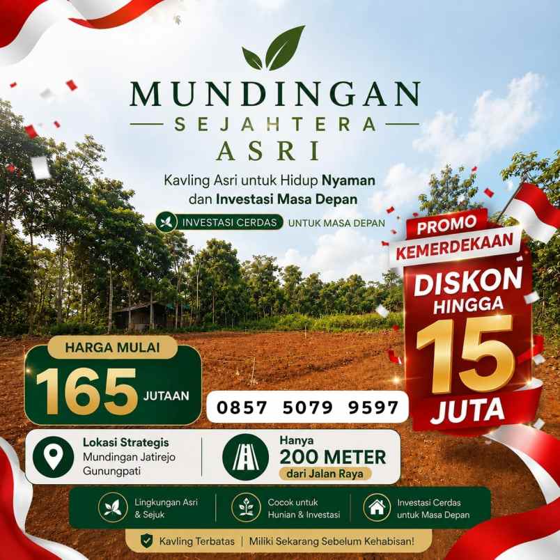 tanah dijual murah di gunungpati kota semarang