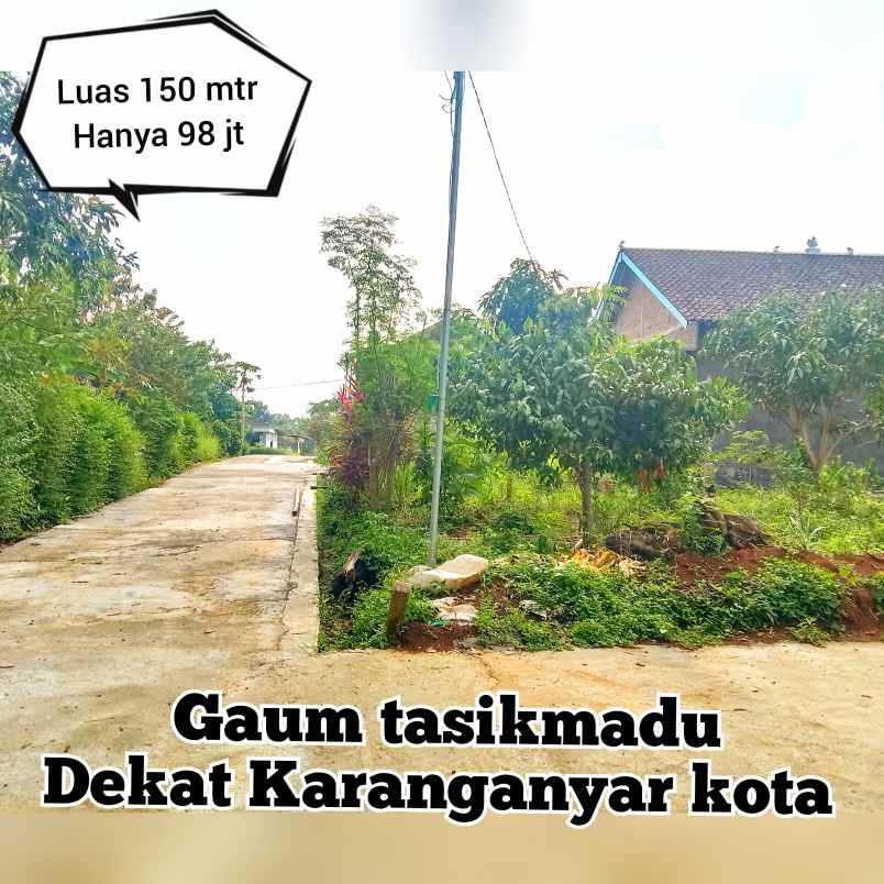tanah gaum tasikmadu dekat karanganyar kota