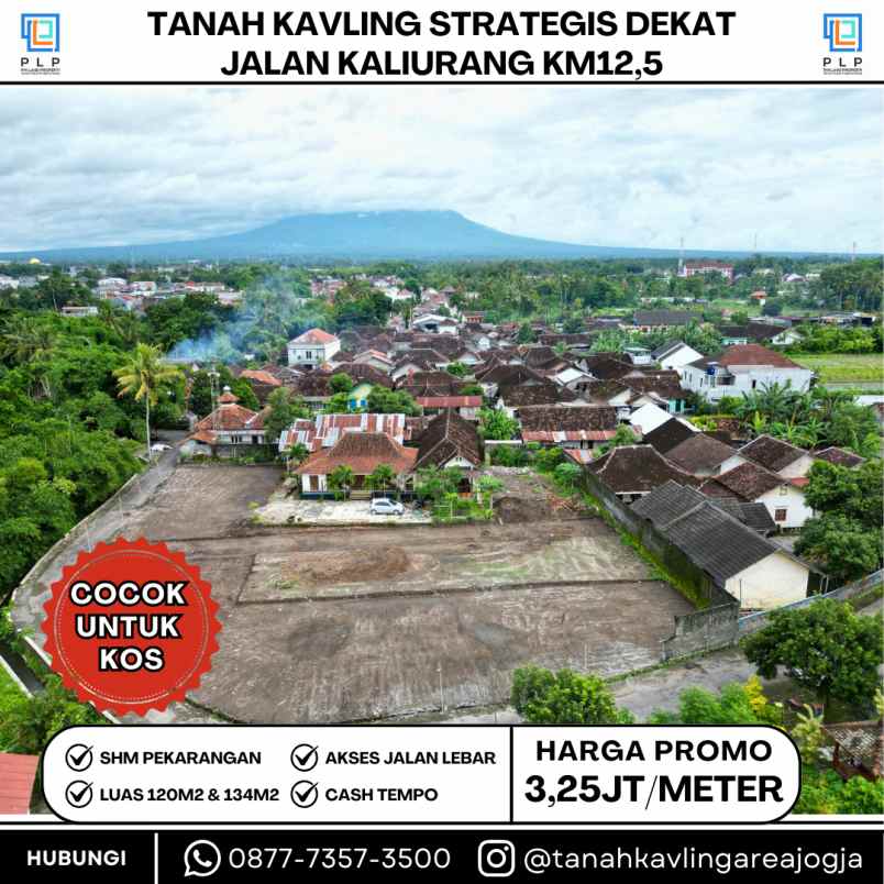 tanah kavling strategis di jalan kaliurang km12 5